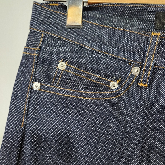 BNWT A.P.C. New Cure H 100% Cotton Dark Indigo Raw Rigid Denim Slim Jeans sz 26 - Picture 4 of 10